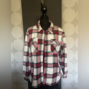 Flannel fur jacket
